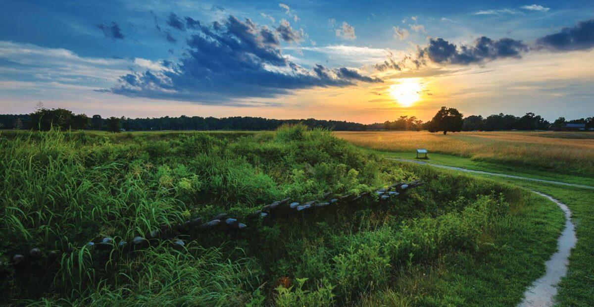Undated photograph of the site of the Battle of Yorktown in Virginia in 1781. (The American Battlefield Trust)