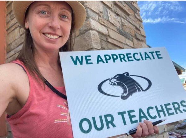 Erin O’Connell is one of the organizers of a drive to recall members of the Woodland Park, Colo. school board. (Courtesy of Erin O’Connell)
