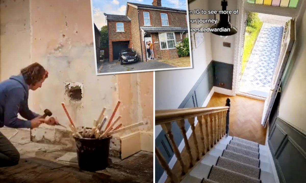 UK Couple Restore Run-Down Edwardian Home From Watching YouTube Videos—And the Results Are Unbelievable