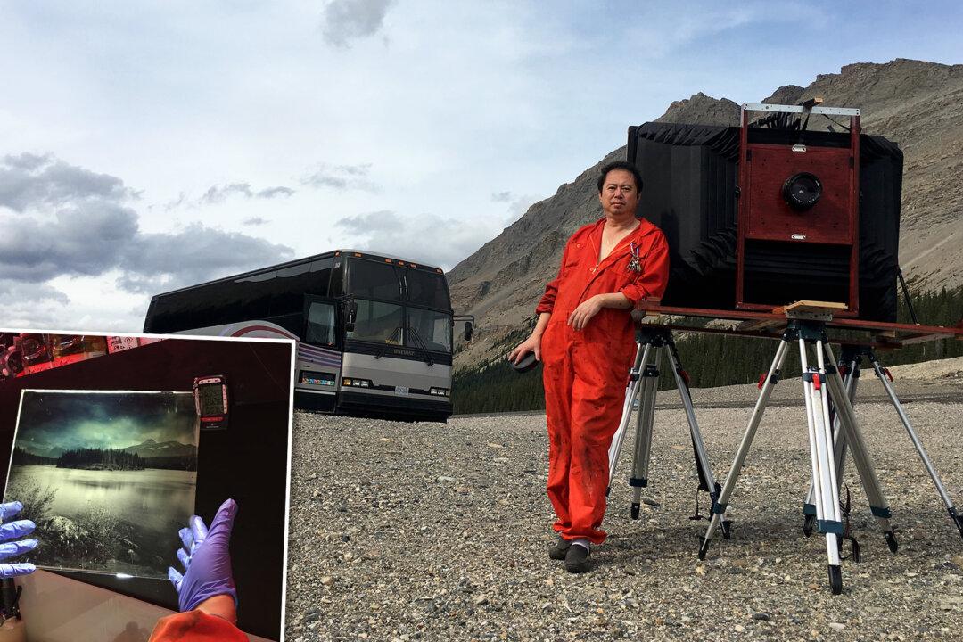 Man Builds Giant Wet Plate Camera and Darkroom on a Bus to Take His Hobby on the Road
