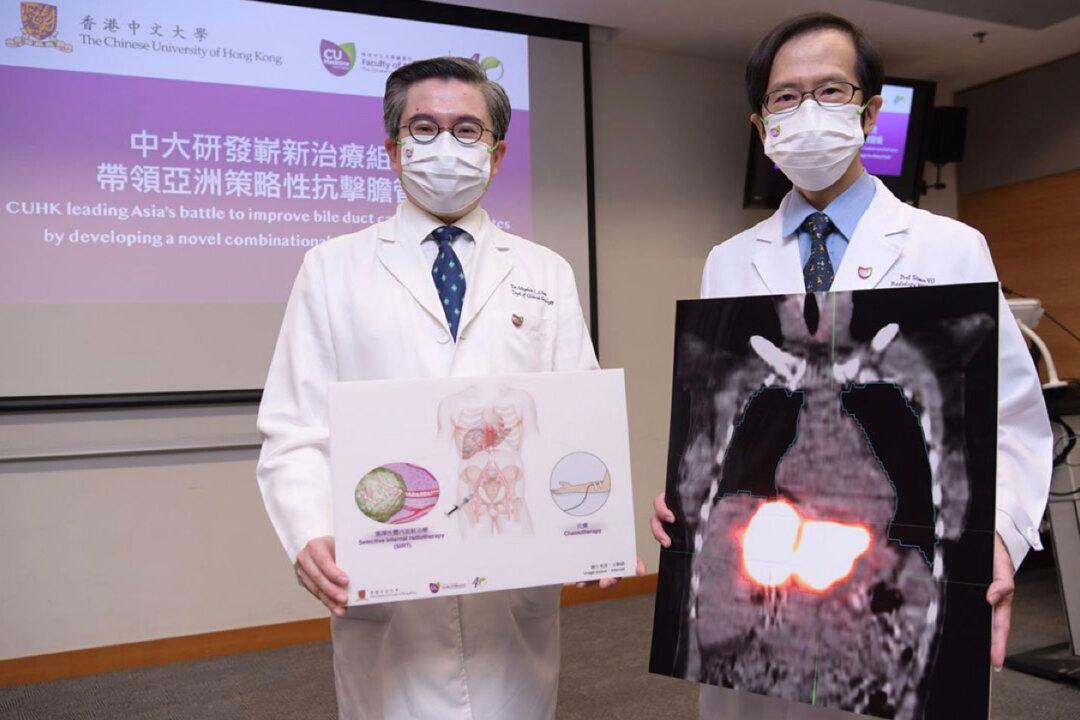 Study Finds Internal Radiation and Chemotherapy Combination Therapy Increases Survival of Bile Duct Cancer Patients