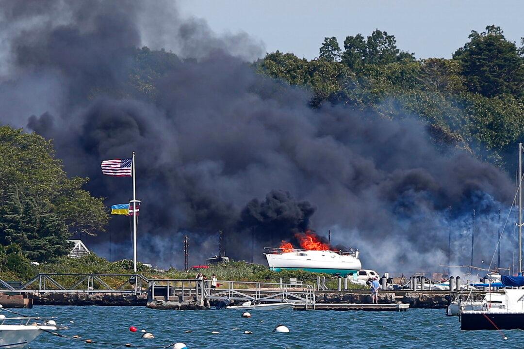 Large Fire Consumes Boats, Buildings, Vehicles at Boatyard
