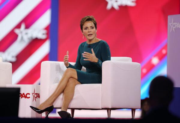 Kari Lake, Arizona gubernatorial candidate, speaks at the Conservative Political Action Conference at the Hilton Anatole in Dallas, Texas on Aug. 5, 2022. (Bobby Sanchez/The Epoch Times)