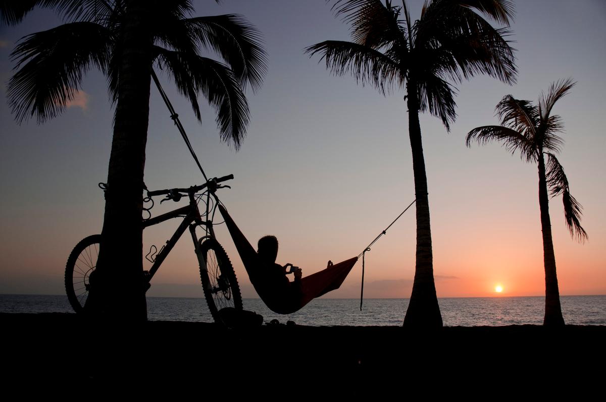 Sunset on the beach of Puerto Naos. (Copyright VisitLaPalma.es)