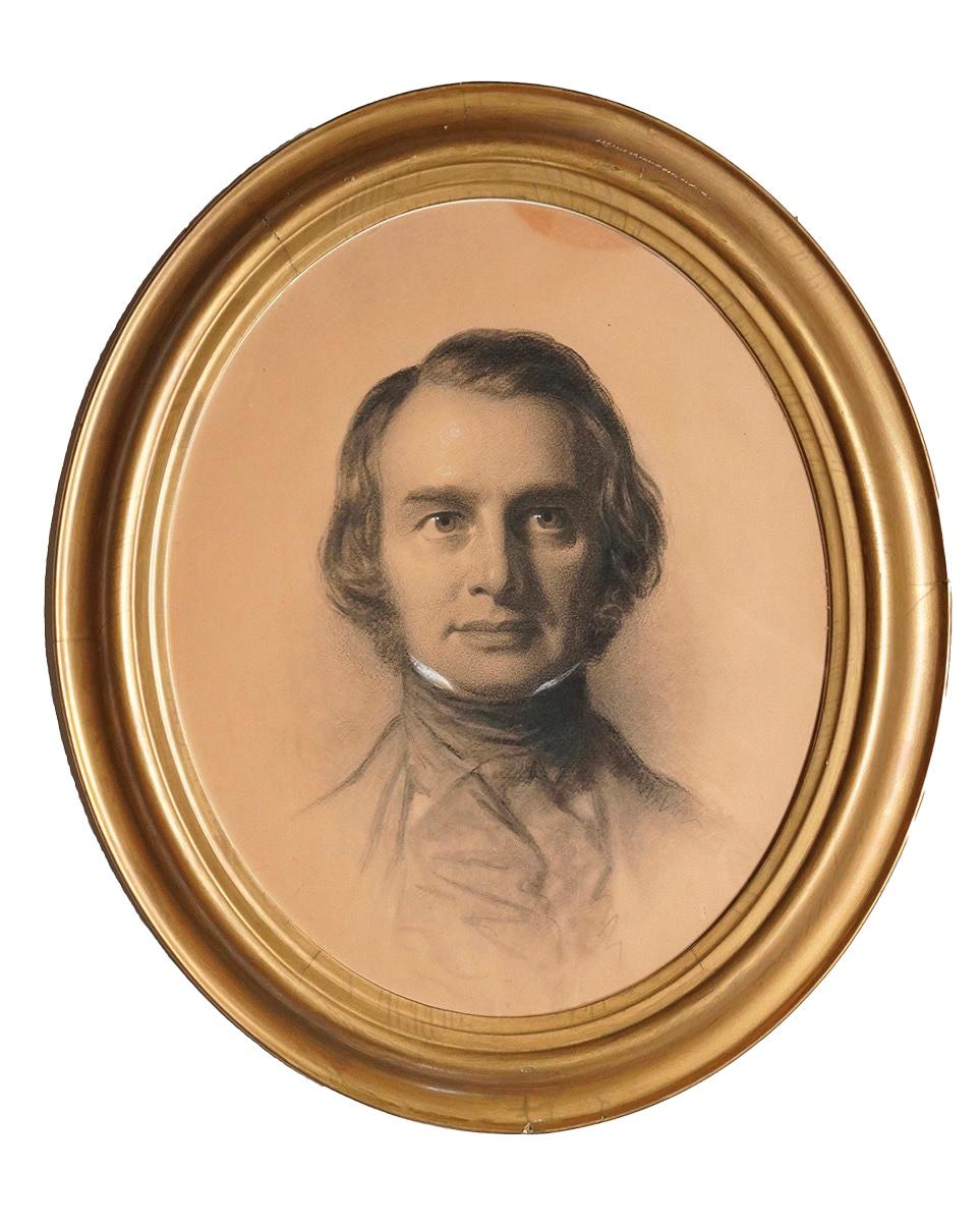 Upon completion of his portrait by Eastman Johnson in 1846, Longfellow recorded in his journal, “All delighted with his portrait, thinking it the best ever made of me.” (Public domain)