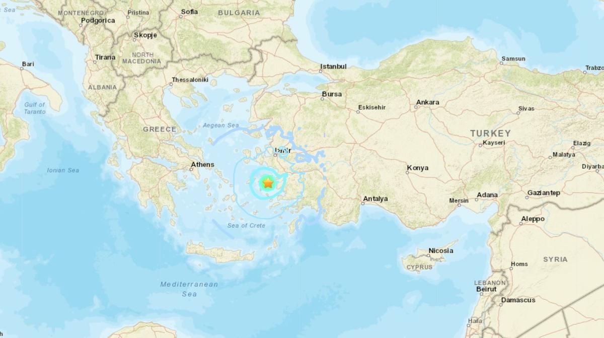 2 Earthquakes Hit Eastern Greek Island; No Damage, Injuries