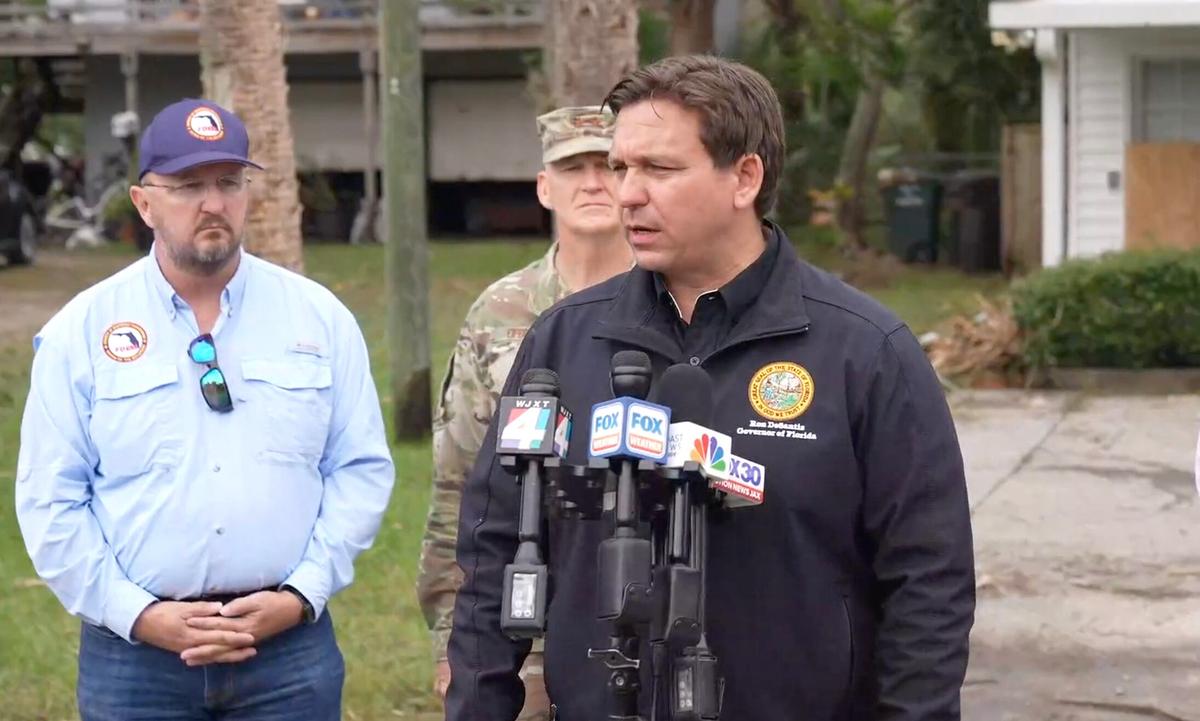 ‘You Loot, We Shoot’: DeSantis Warns Criminals Not to Target Hurricane Victims