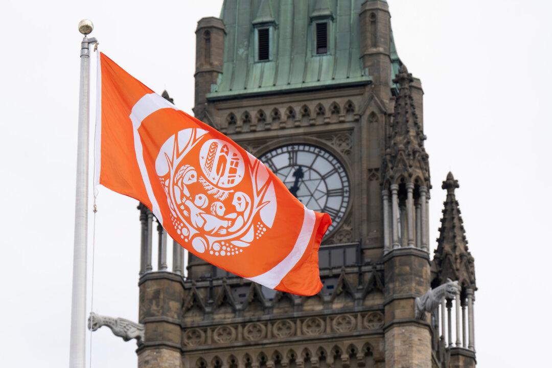 Canada Residential School Survivors’ Flag on Parliament Hill
