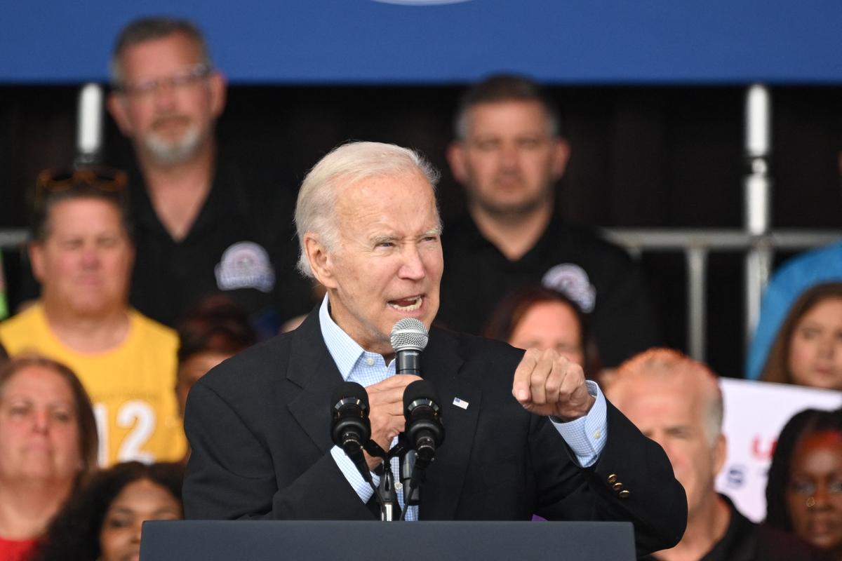 Biden Reacts to Heckler in Labor Day Speech: ‘Everybody’s Entitled to Be an Idiot’