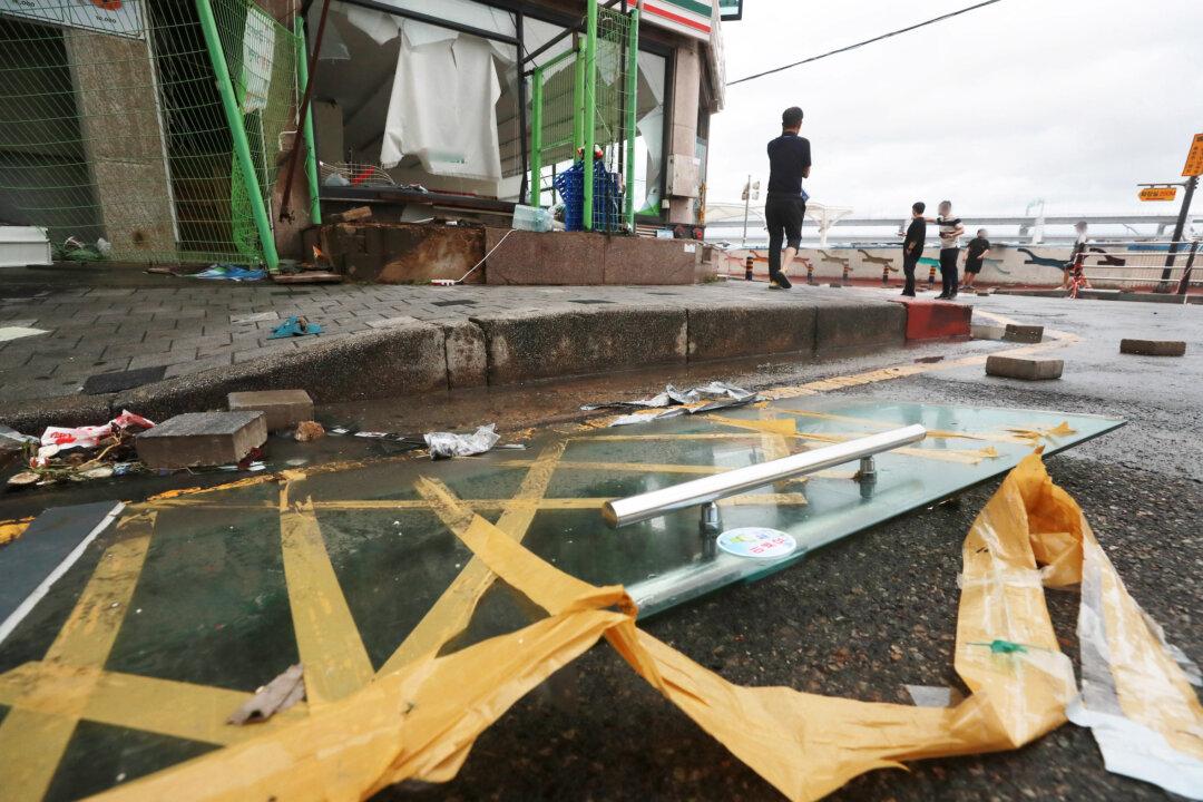 Typhoon Batters Sout Korea With 3 Feet of Rain, Damaging Winds