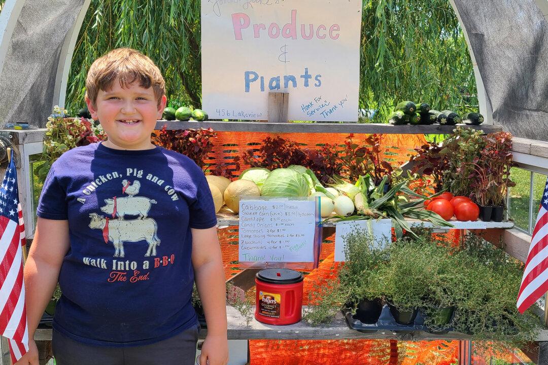 3rd Grader Who Dreams of Becoming a Farmer Opens His Own Plants and Produce Stand