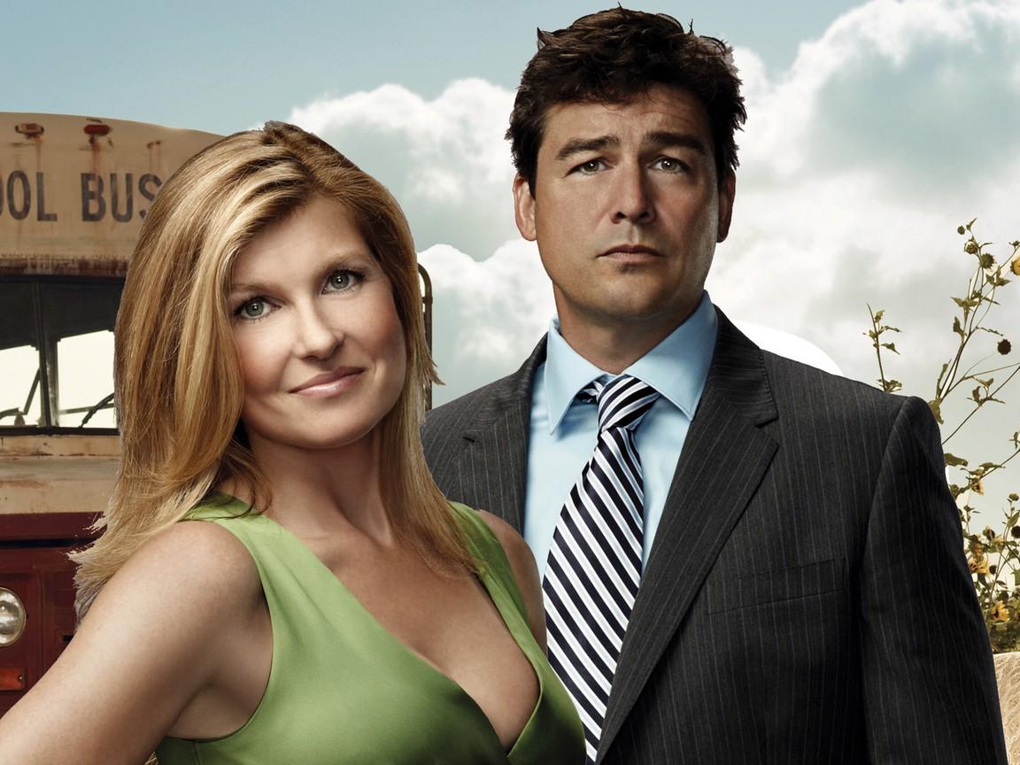 Dillon High principal Tami Taylor (Connie Britton) and her husband, coach Eric Taylor (Kyle Chandler), in "Friday Night Lights." (Universal Television)