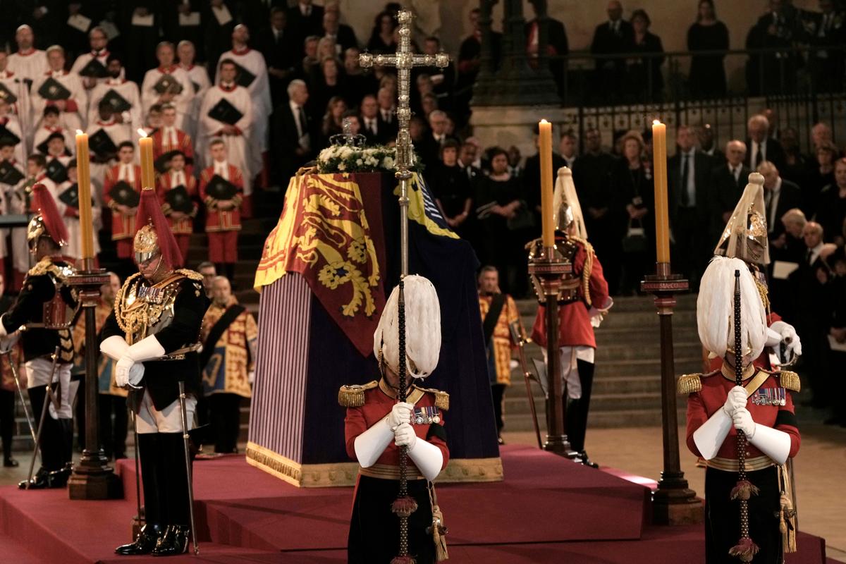 Queen Elizabeth II Lying in State in Westminster Hall Ahead of Funeral on Monday