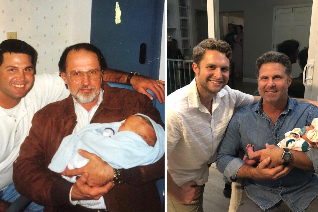 Firefighter Re-creates 23-Year-Old ‘Three Generations’ Family Photo to Welcome His Baby Girl