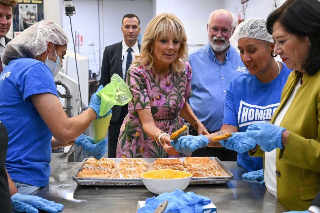 Jill Biden Visits Homeboy Bakery, Homegirl Cafe, Speaks at DNC Fundraiser