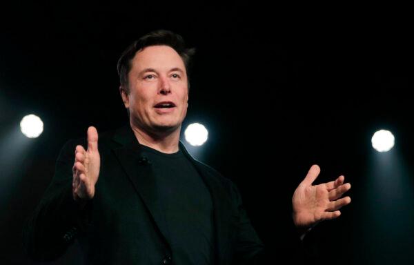 Tesla CEO Elon Musk speaks before unveiling the Model Y at Tesla's design studio in Hawthorne, Calif., on March 14, 2019. (Jae C. Hong/AP Photo)