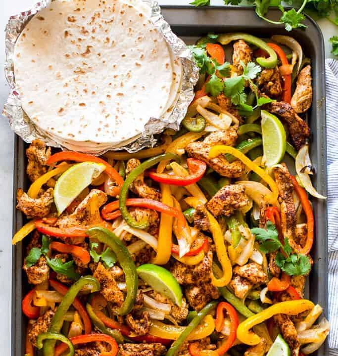 Sheet Pan Chicken Fajitas