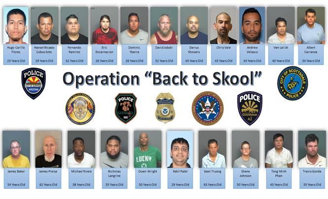 21 Arrested in Child Sex Trafficking Operation in Arizona