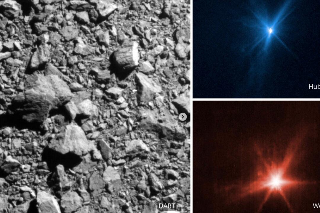 Space Telescopes Capture Asteroid Slam With Striking Clarity