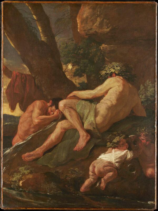 “Midas Washing at the Source of the Pactolus,” circa 1627, by Nicolas Poussin. Oil on canvas; 38 3/8 inches by 28 5/8 inches. The Metropolitan Museum of Art, New York. (Public Domain)