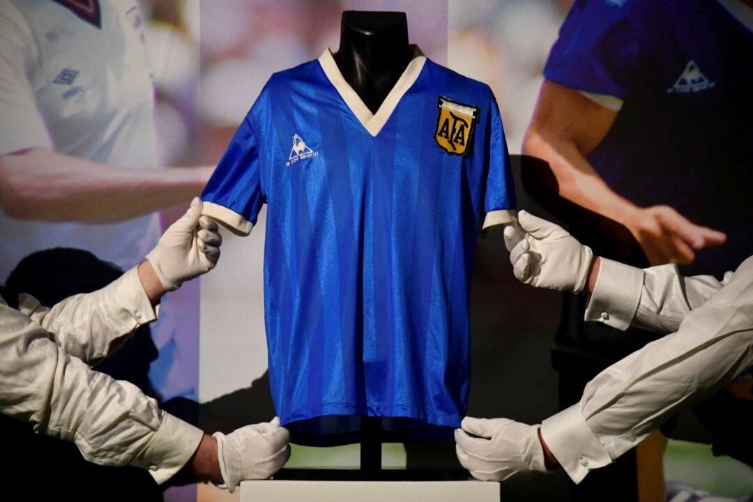 Maradona’s ‘Hand of God’ Shirt Headlines Qatar Exhibit During World Cup