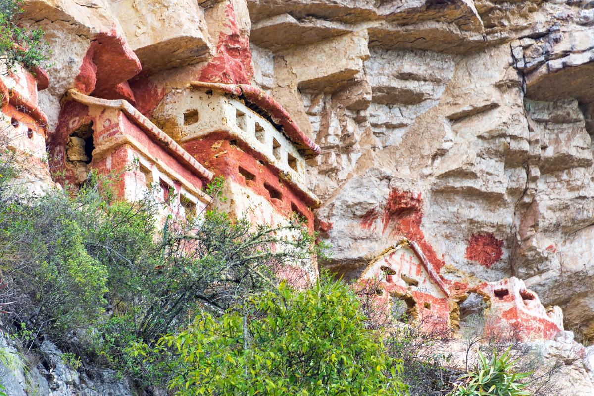 Ornate Revash tombs near Chachapoyas, Peru (Jess Kraft/Shutterstock)
