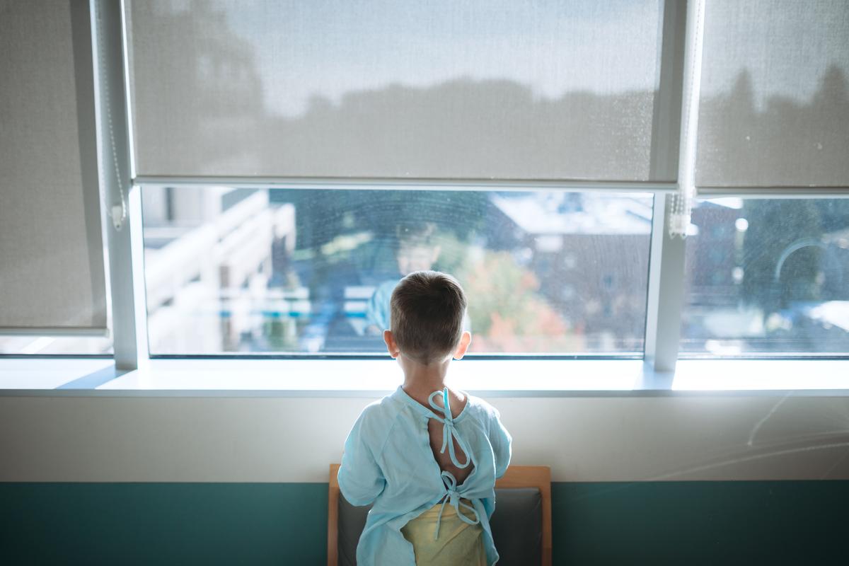 A young patient at a children's hospital on Oct. 11, 2022. (Getty Images)