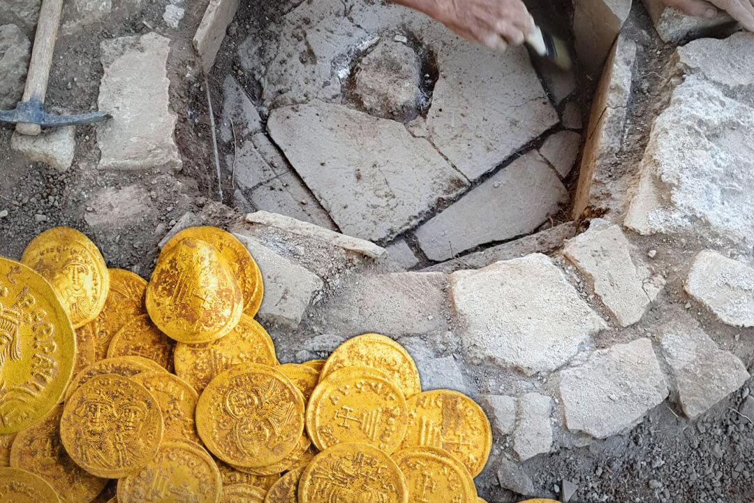 Archeologists Unearth 44 Pure Gold Byzantine Coins Stashed in Stone Wall During Invasion 1,400 Years Ago