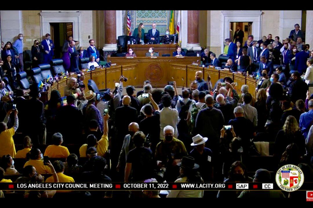 Angry Protesters Interrupt LA City Council Meeting After Audio Leak
