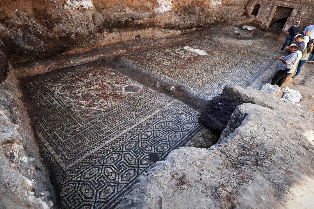 Researchers Unearth ‘Rare’ Roman Mosaic With Amazon Warriors and Neptune in Former Rebel Stronghold in Syria