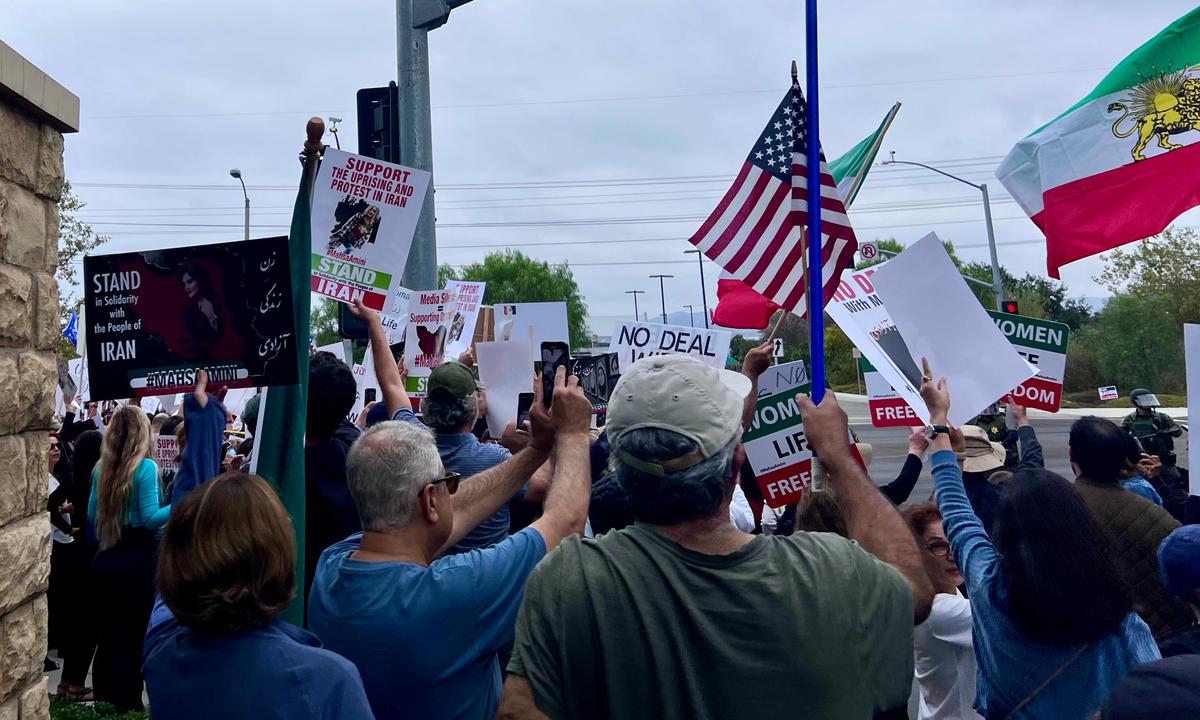 Biden Welcomed to Orange County With Protests