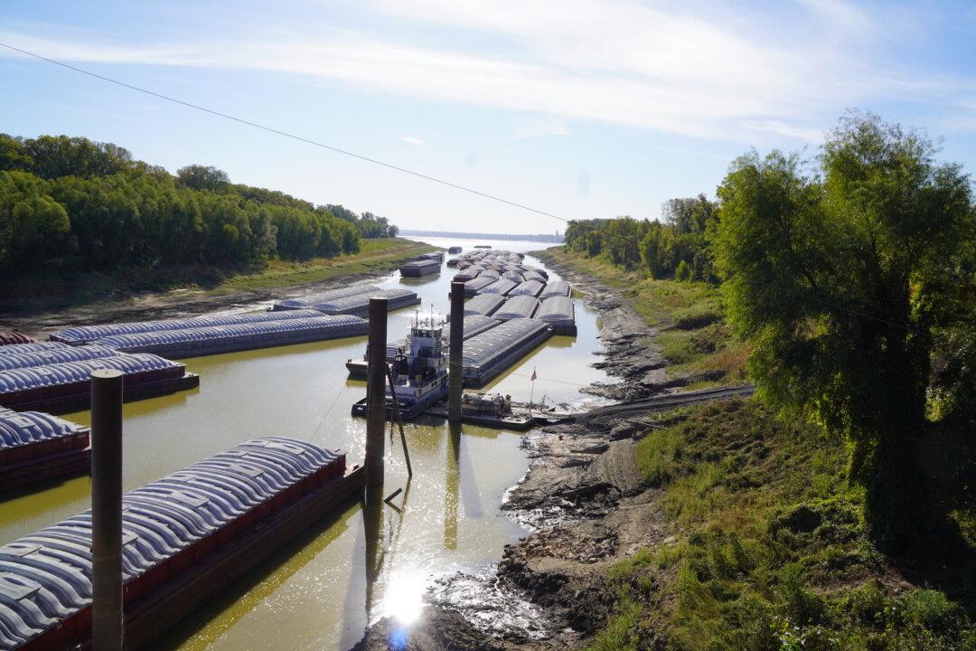 Barges on Drought-Stricken Mississippi River ‘Dead in the Water,’ Causing Severe Supply Chain Issues