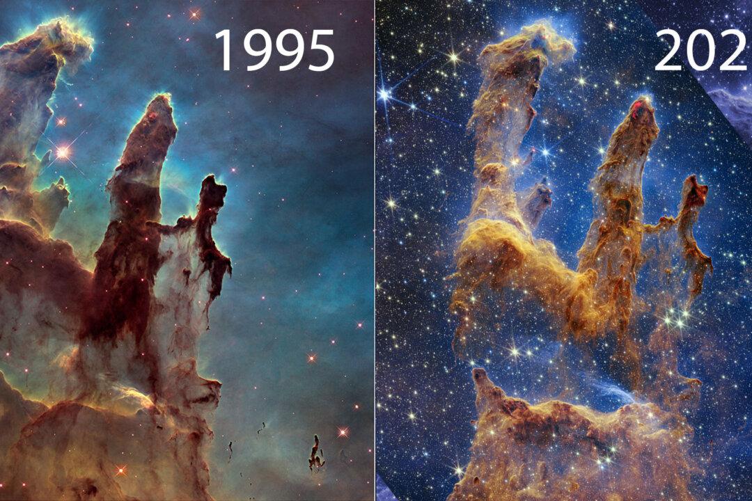 How It Started, How It’s Going: NASA Releases New Space Telescope Photo of ‘Pillars of Creation’ Nebula, Star Nursery