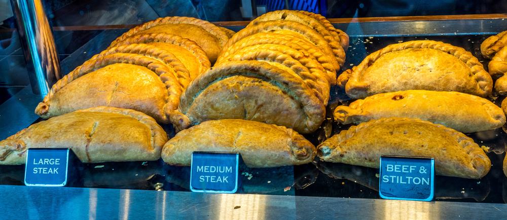 Cornish pasties for sale. (photo.eccles/Shutterstock)
