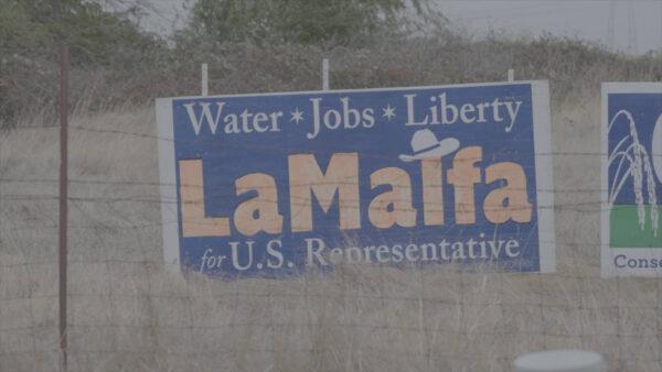 A campaign sign for Rep. Doug LaMalfa (R-Calif.) in September 2022. (The Epoch Times)