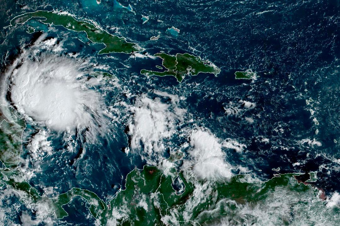 Hurricane Lisa Makes Landfall in Belize in Central America