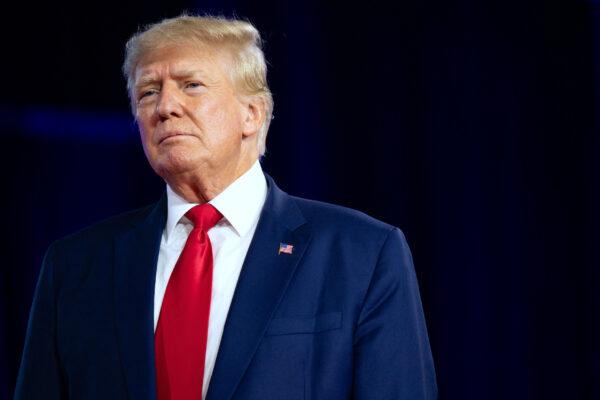Former U.S. President Donald Trump speaks in Dallas, Texas, on Aug. 6, 2022. (Brandon Bell/Getty Images)