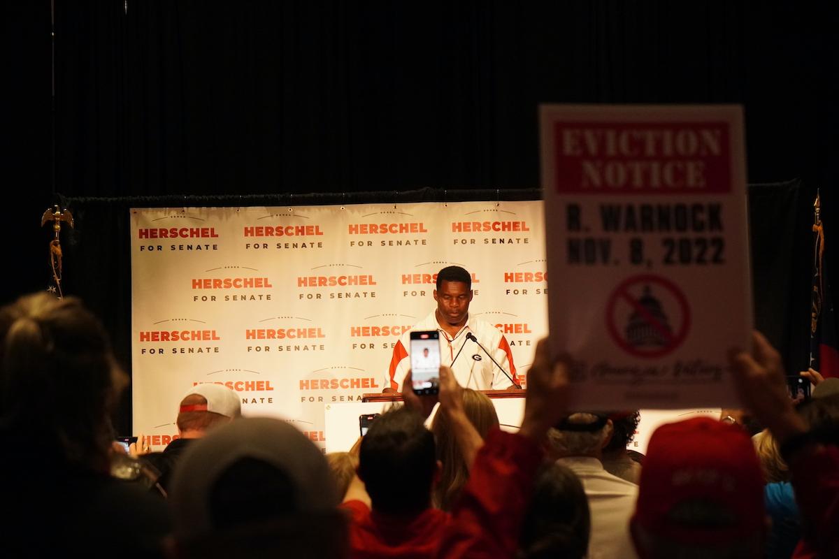 Herschel Walker Fans Rally on Football Game Day