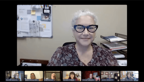 President of the Louisiana State Nurses Association Ecoee Rooney speaks at the Nurses Summit on Combatting and Preventing Forced Organ Harvesting on Nov. 1, 2022. (Courtesy of DAFOH)