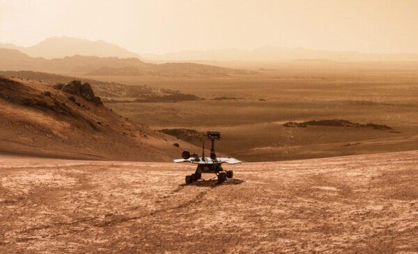 Director Ryan White and the producers rely heavily on CGI for most of the Mars segments in "Good Night Oppy." (Amazon Studios)