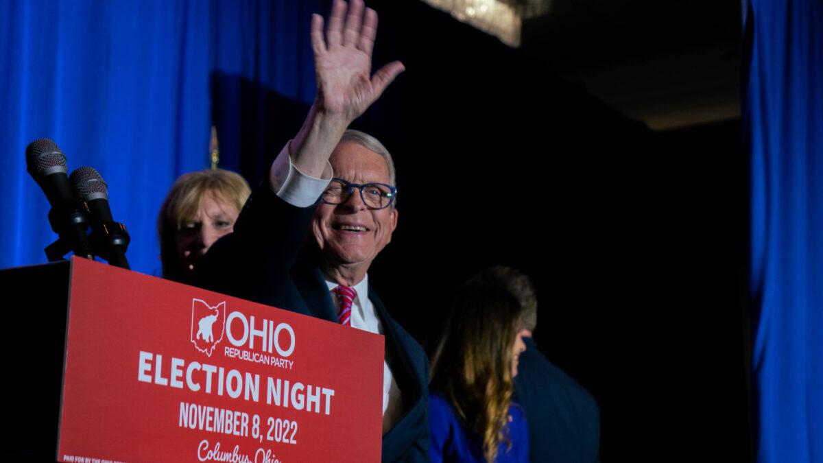 Ohio Republican Gov. Mike DeWine was reelected to a second term on Nov. 8, 2022. (Everitt Townsend Photo)