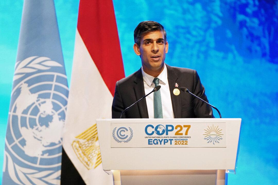 UK’s Sunak Says ‘More Must Be Done’ After Climate Deal at COP27 Summit