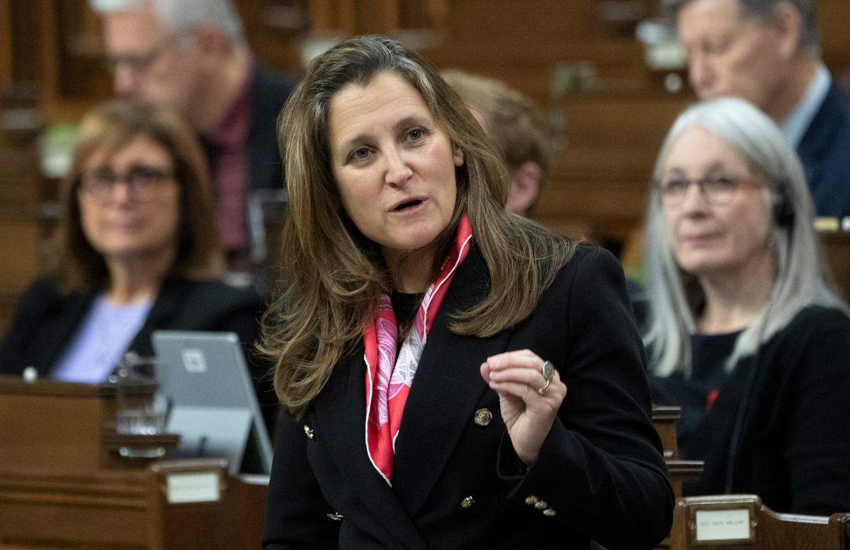 Deputy PM Chrystia Freeland to Testify on ‘Freedom Convoy’ at Emergencies Act Inquiry