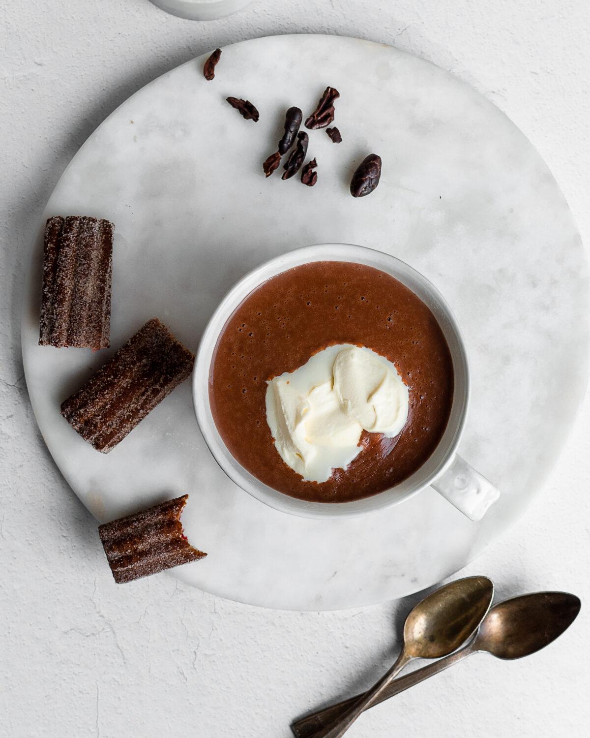 Spanish-style drinking chocolate is rich and velvety, and best served in smaller portions. (Jennifer McGruther)