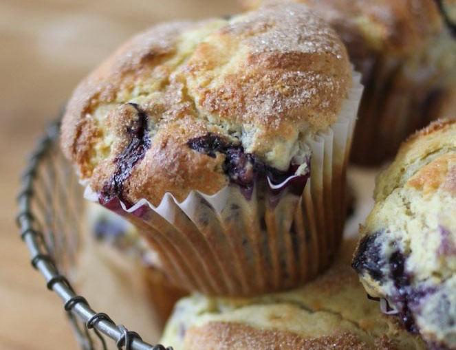 Blueberry Einkorn Muffins