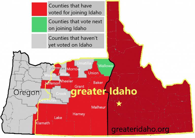 ‘Greater Idaho’ Moves Closer to Bi-State Referendum As Two More Oregon Counties Vote to Leave
