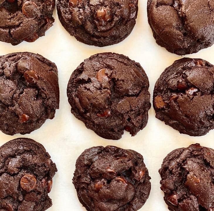 Double Chocolate Chip Cookies Are Soft, Chewy and Abundantly Chocolaty