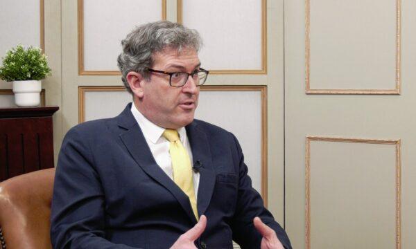 Benedict Rogers, co-founder of Hong Kong Watch, in Washington on Nov. 28, 2022. (Matthew Pearson/CPI Studios)