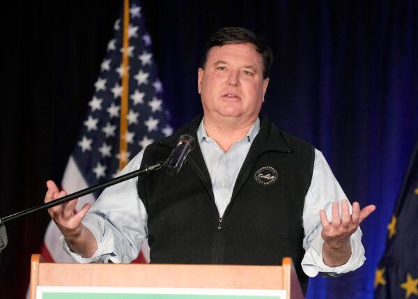 Indiana Attorney General Todd Rokita speaks in Schererville, Ind., on Nov. 8, 2022. (Darron Cummings/AP Photo)