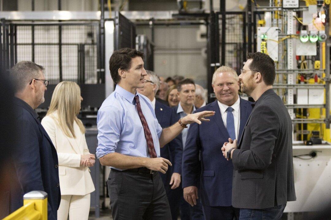 Trudeau, Ford Mark Opening of New Ontario Electric Vehicle Factory